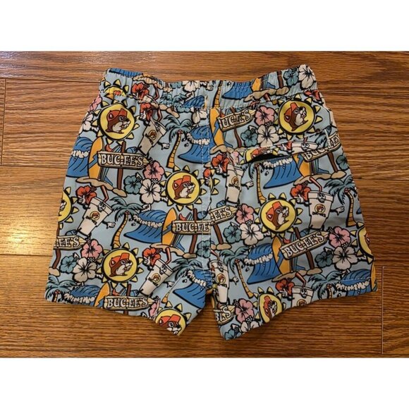 Buc-ee's Boys Swim Shorts Trunks Swimsuit Size 2T Mesh Lined Graphic Beaver Logo - Picture 3 of 6